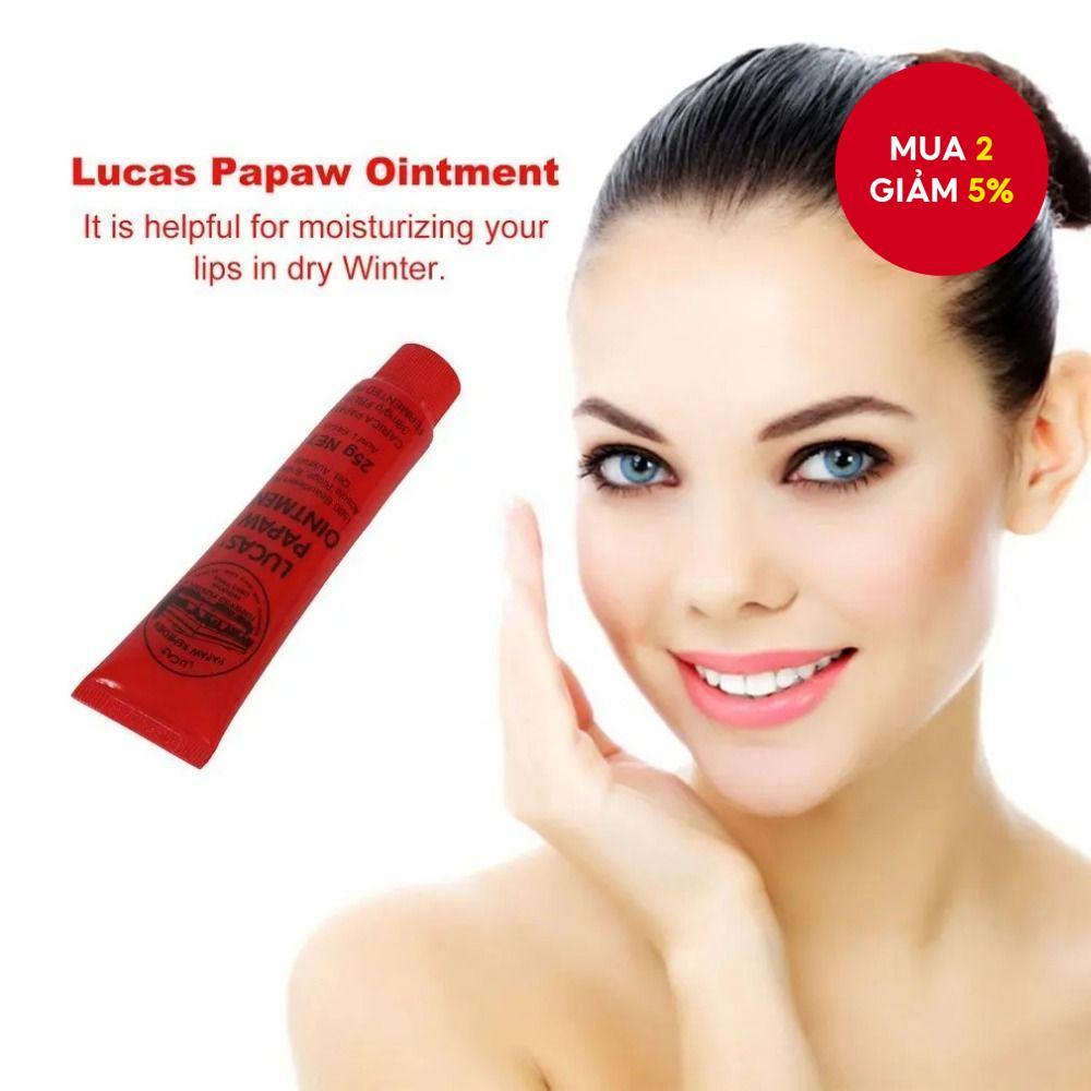 Son dưỡng môi Lucas Papaya Balm Kem dưỡng da Papaya  mụn trứng cá bỏng 25g...