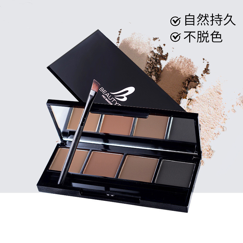 BeautyDom Bột Lông Mày Bốn Màu Chính Hãng Chống Thấm Nước Chống Mồ Hôi Lâu Dài Tự Nhiên Không Dính K