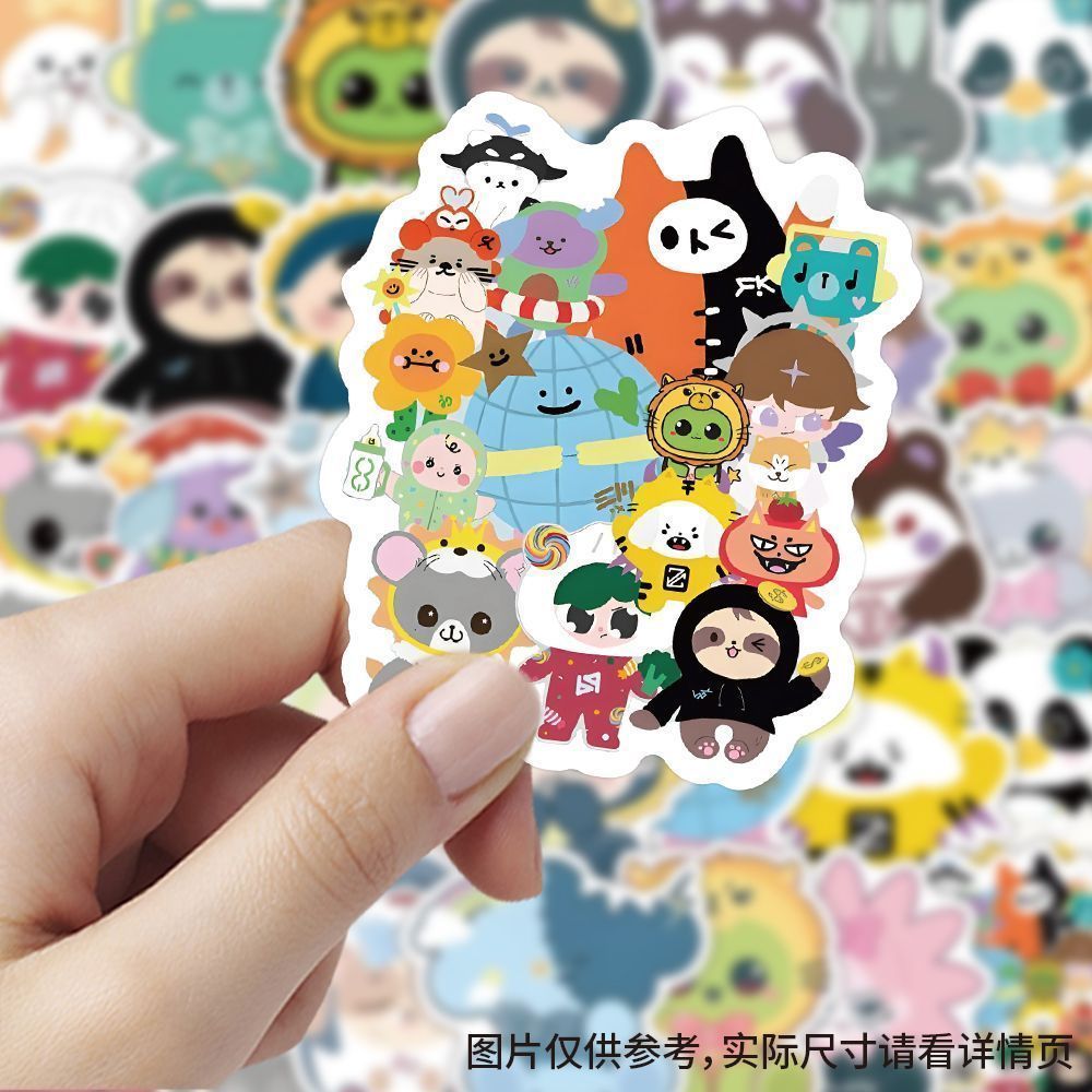 [Hỗ trợ tự làm] Nhãn dán búp bê GMM Tai CP Dễ thương Jimmy Haiyi Sugar Ball Sổ tay tình yêu sữa thôn