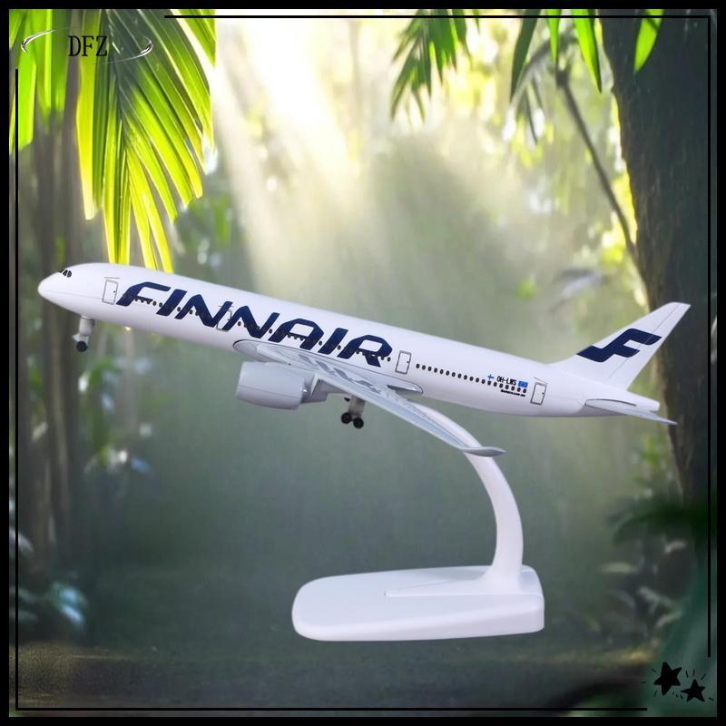 TOMJ 1 Bộ Máy Bay Diecast Kim Loại Hợp Kim Có Bánh Xe 20CM A350 Finnair Bộ Máy Bay Airbus 350 Phần L