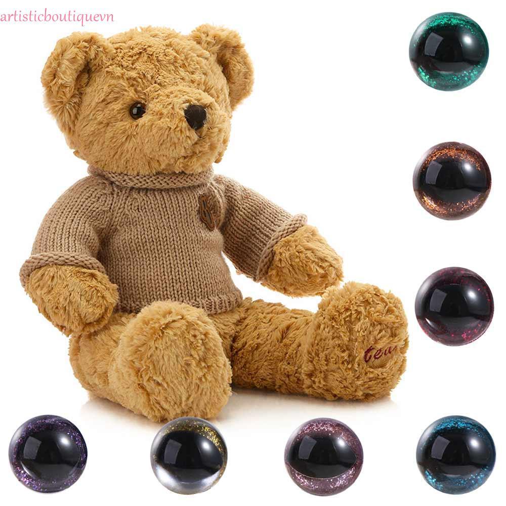 ARTI Mắt An Toàn Cho Amigurumi, Mắt Mèo 12 Mm Mắt An Toàn Cho Móc, Phụ Kiện Đồ Chơi Búp Bê Sáng Bóng