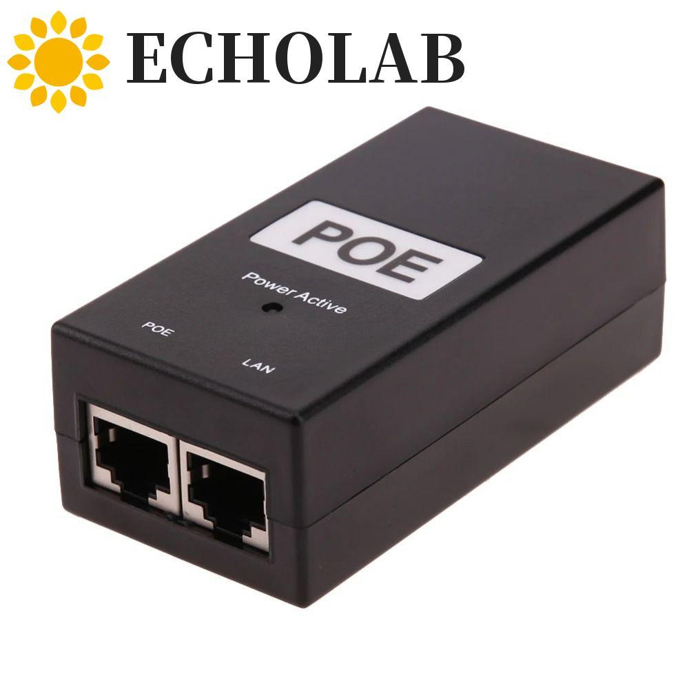ECHOLAB​ POE Power Injector, 24V / 48V 0.5A Bộ nguồn POE tương thích, Thiết bị POE 100Mbps Đầu ra má
