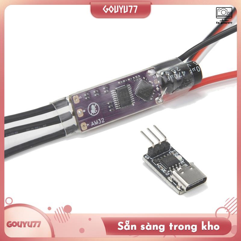 [gouyu77] AM32 2-4S 40A ESC Bộ điều khiển tốc độ điện tử 32 Bit Hỗ trợ PWM / DSHOT / Sine forRC Xe b