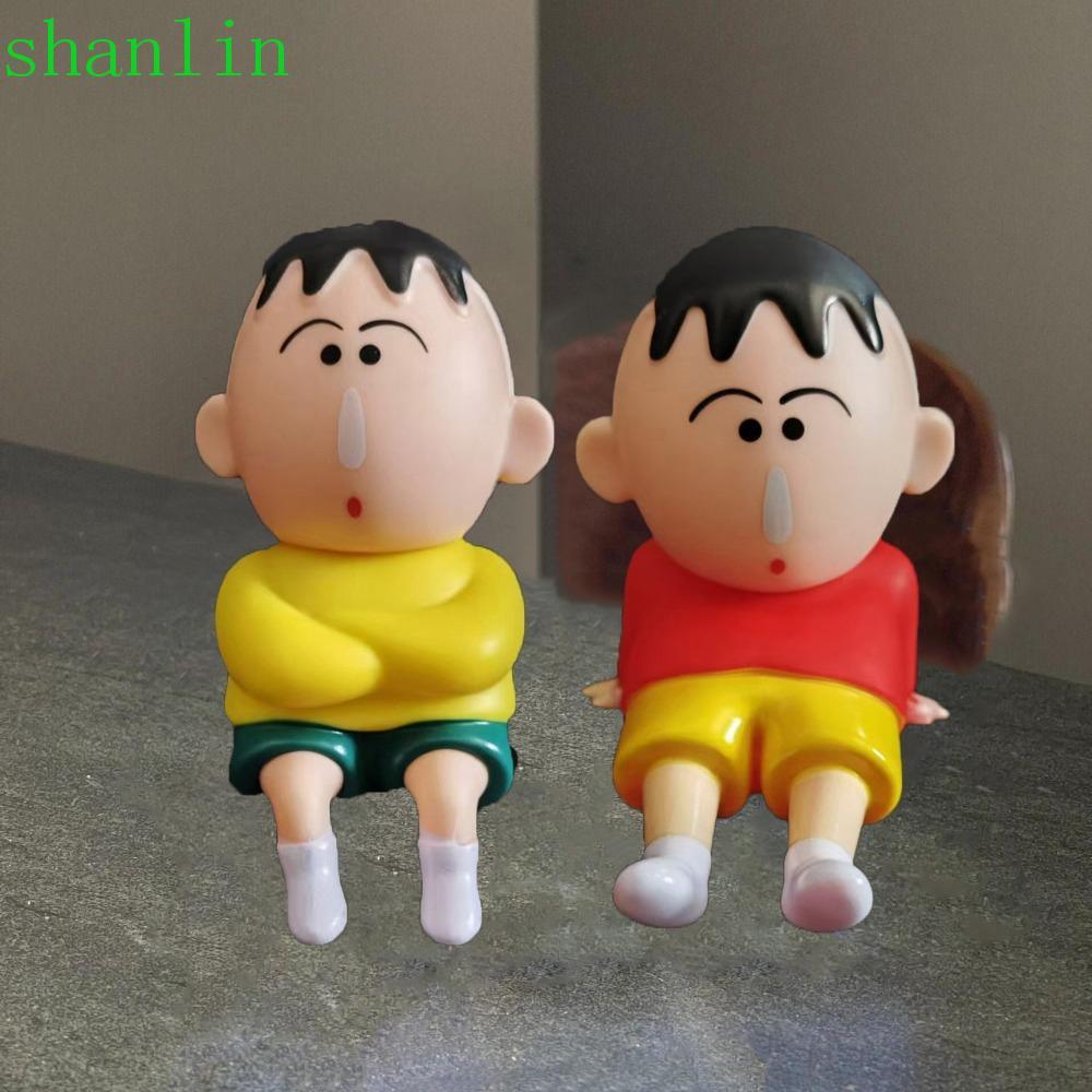 Giá đỡ điện thoại SHANLIN Crayon Shin-Chan, Shinnosuke Nohara PVC Doll Crayon Shin-Chan Hình, Giá đỡ