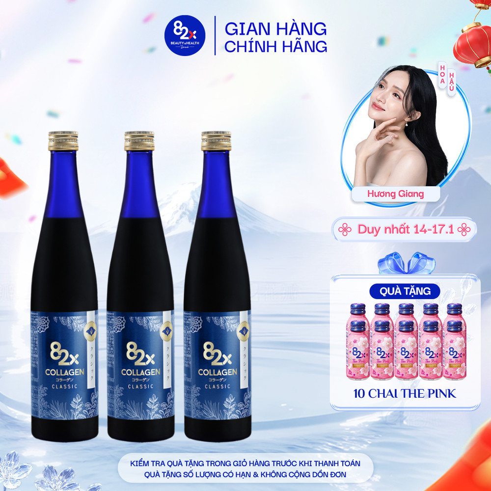 Combo 3 Chai Collagen 82X Classic 500ml/Chai