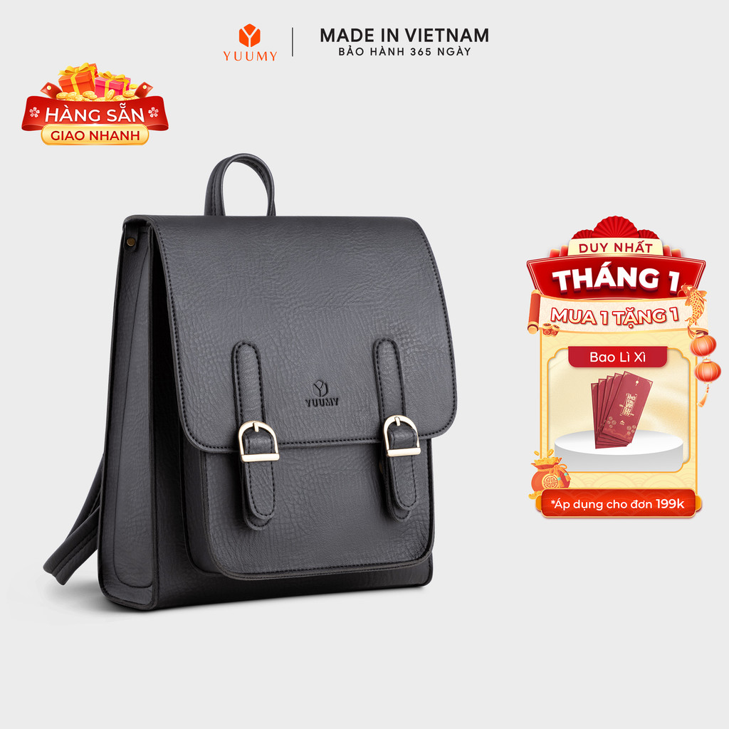 Balo Yuumy (Thời trang nữ cổ điển cỡ trung - Balo da Seasand YBA47) Bagsmart