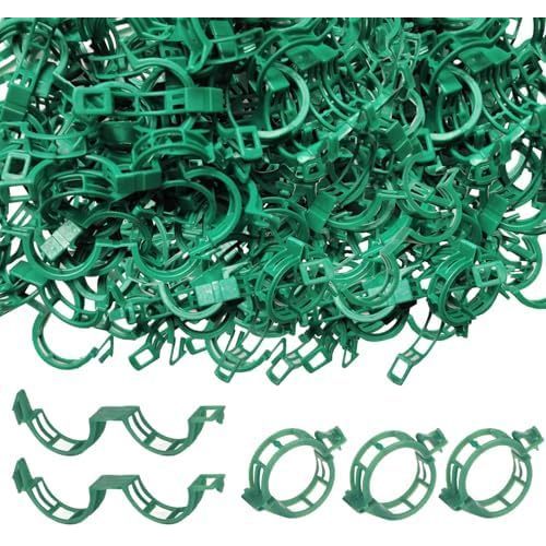 7Queen 150 Chiếc Kẹp Hỗ Trợ Thực Vật - Kẹp Cà Chua Cho Dây Trellis, Kẹp Nho Nho Cho Cây Leo Lưới Sân