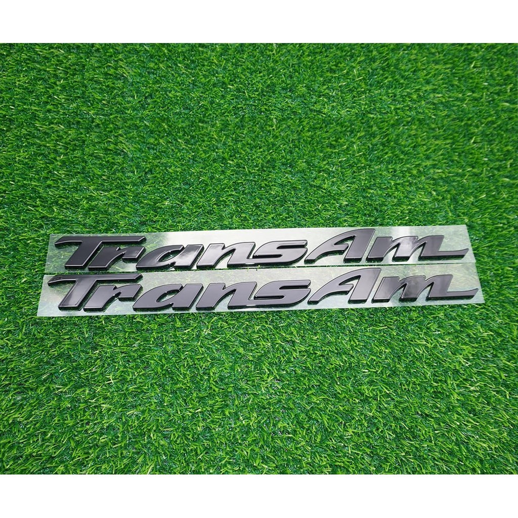 2Pc 1993-2002 Trans Am Door Biểu Tượng Chữ 3D Huy Hiệu Biển Tên Logo Thay Thế Cho Trans Am (Đen Bóng