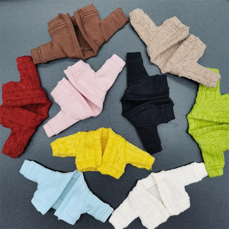 Ob11 quần áo búp bê cardigan gsc đồng bằng búp bê hàng đầu 12 điểm BJD Asi 2.0YMYmorry quần áo len
