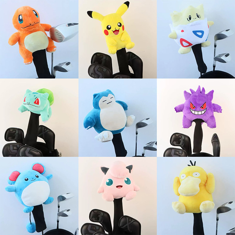 Pokémon Pokémon Pokémon Golf Wood Cover Club Cap Cover Cartoon Head Cover No. 35 Vỏ Gỗ