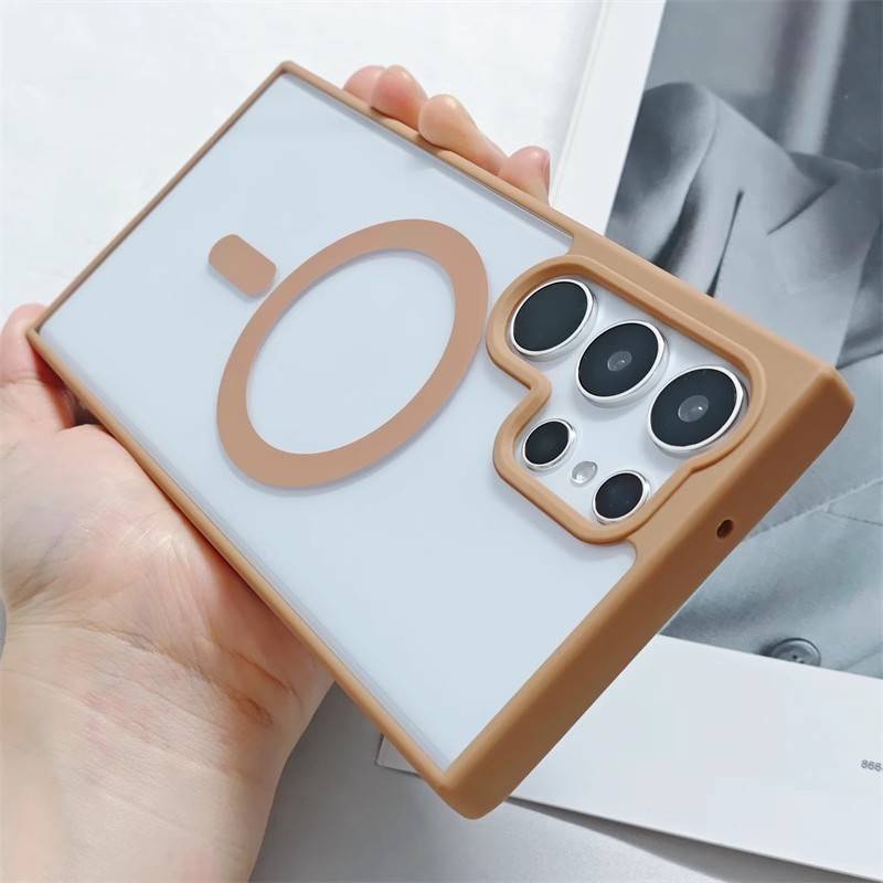 Ốp Lưng từ tính Samsung S25, Samsung S25 Ultra, Samsung S25+ ... Macaron chất liệu tpu pc cao cấp