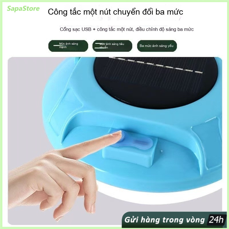 Đèn chiếu sáng đĩa bay mặt trời OOKAS, sử dụng 8-10 giờ - Đèn đĩa bay， Năng lượng mặt trời ，Sạc tích