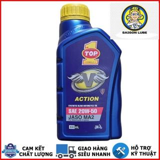 Nhớt TOP 1 20W50 mẫu mới dành cho xe số, côn tay - Nhập khẩu Indonesia