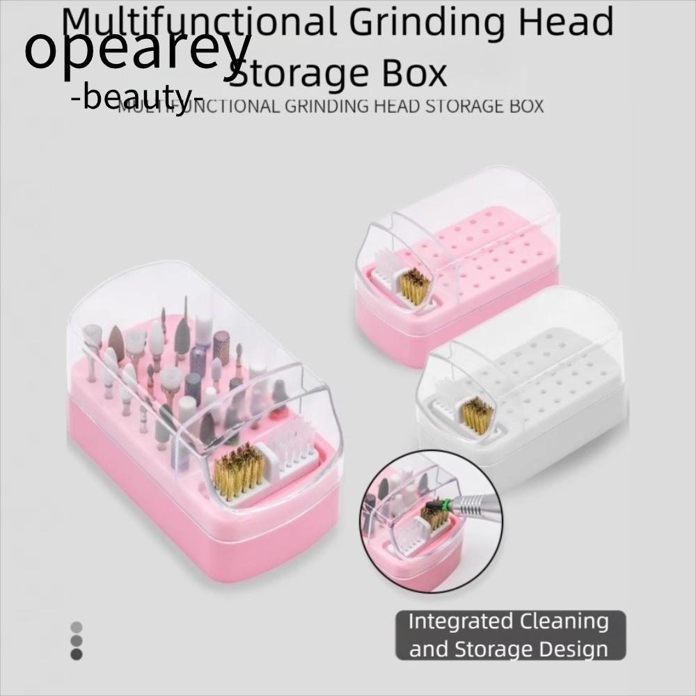 OPEAREY Nail Art Display Stand, Acrylic Nail Salon Nail Drill Bits Hộp sắp xếp, 30 lỗ Nail Art Drill