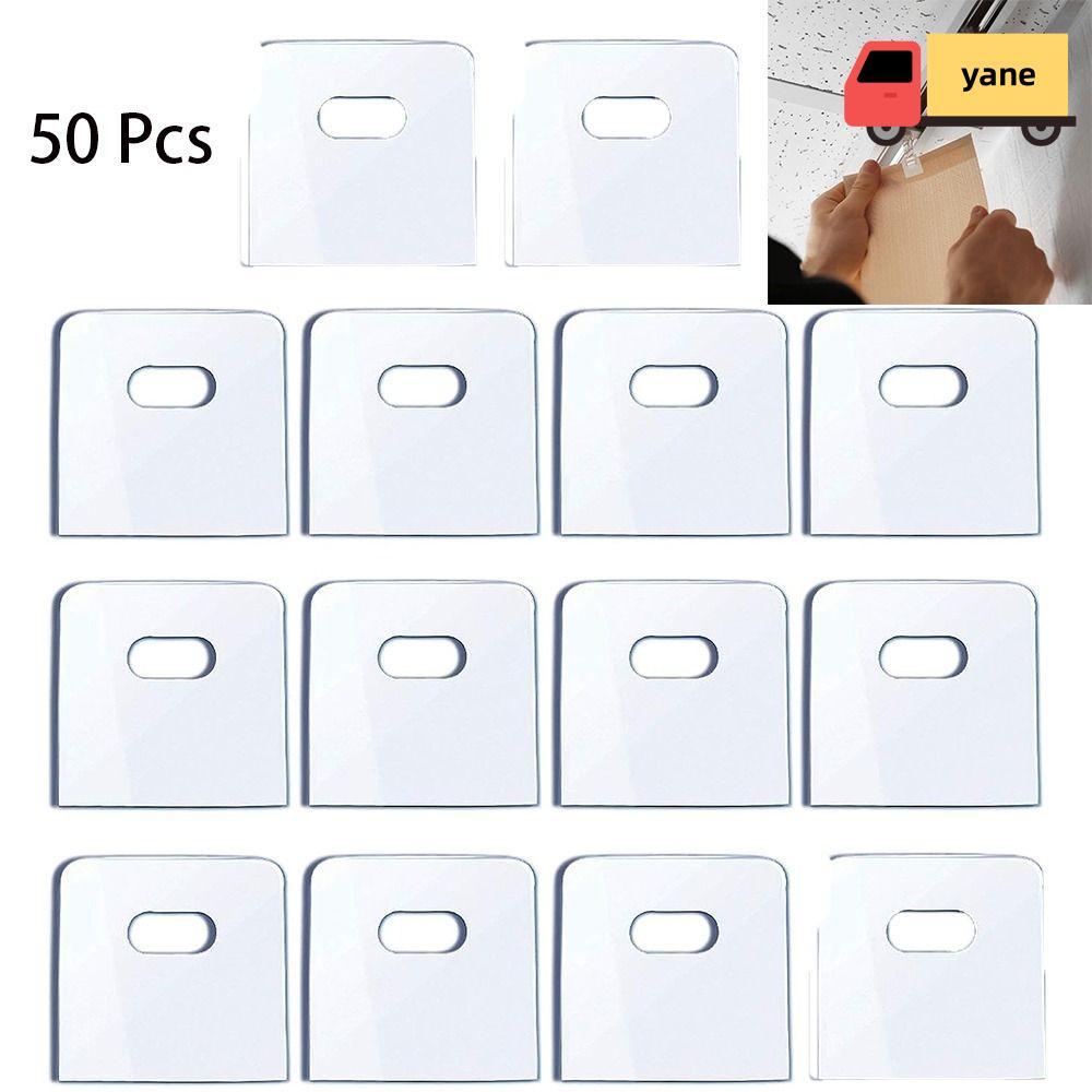 YANE 50 Tab sửa chữa mù dọc, Tấm thay thế rèm dọc PVC, Dễ sử dụng Bộ sửa chữa rèm dọc dính cao đa nă