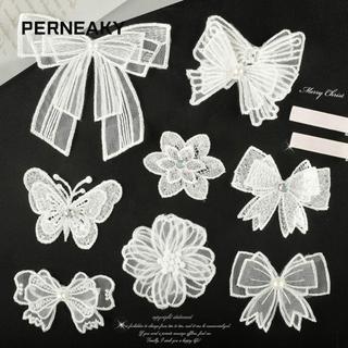 Miếng Dán Quần Áo PERNEAKY, Miếng Dán Thêu Dâu Trái Tim Hình Đặc Biệt, May-on Quần Áo Huy Hiệu Phụ Kiện Thêu Vải Miếng Dán
