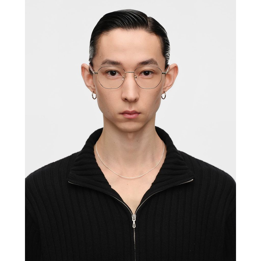 MUJOSH - Gọng kính đa giác unisex bản mảnh MJ12FN1017-GDC3