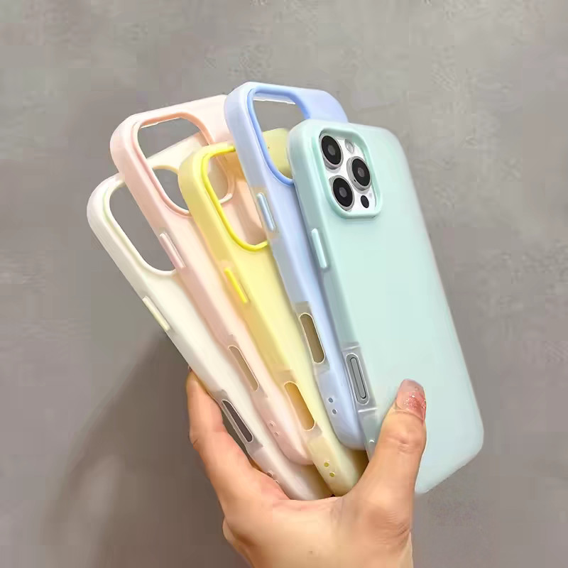 Ốp Lưng Cho Motorola Moto G24 G64 G73 G14 G54 G84 G23 G Stylus E22 E13 G POWER 2025 Màu Kẹo Mờ 2 Tro