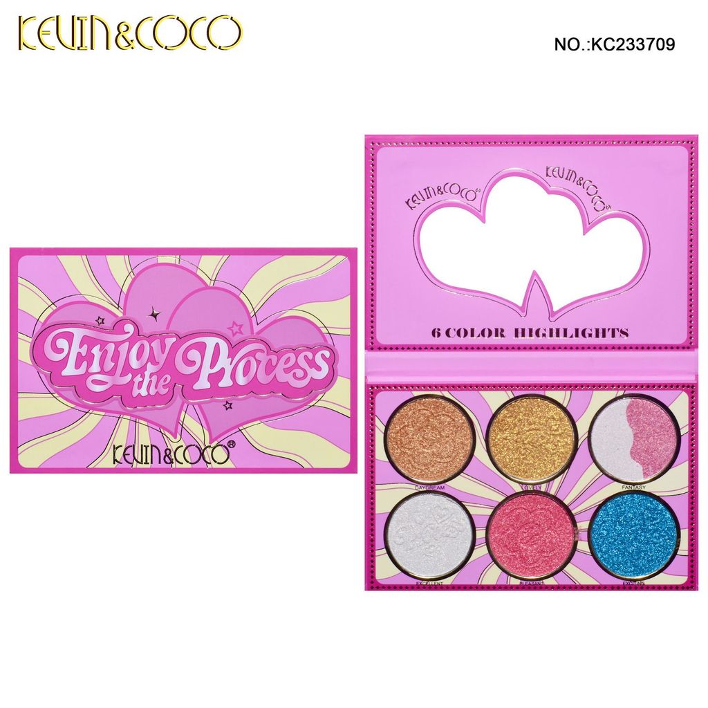 Hot Sale#Exclusive Supply KEVIN&COCO 6Color ins Matte Highlighter 3D Student Party Contouring Bright