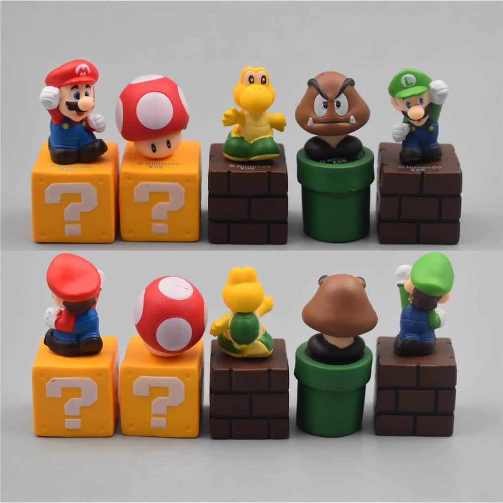 5 Mô Hình Mario Xe Đồ Trang Trí Hình Đồ Chơi Mô Hình Super Mario Hình Búp Bê-Đồ Chơi Viên nhộng Đồ C