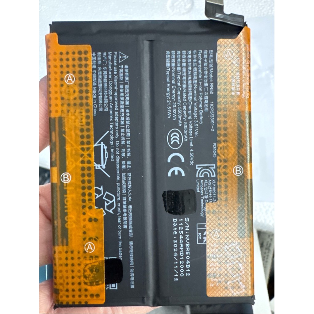 pin thay thế xi note 14/BR50 zin