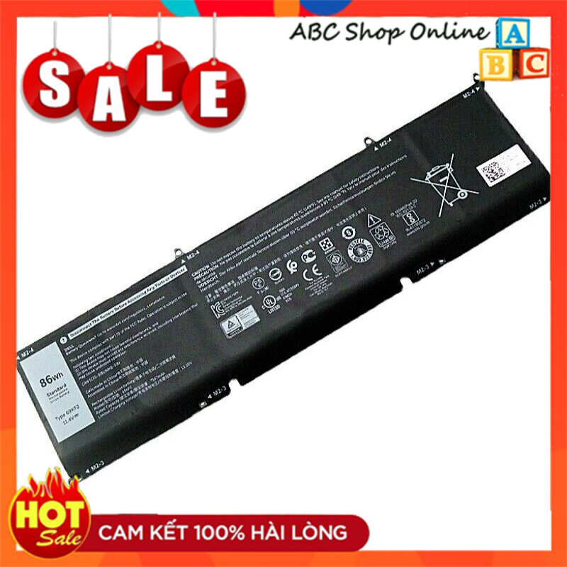 Pin Laptop Dell G7 7500 G15 5510 5515  XPS 9500 9510 , Inspiron 16 7610, Precision 5550 5560 8FCTC 0