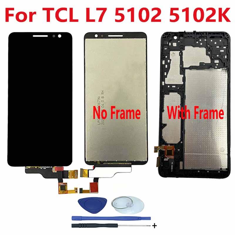 Dành Cho TCL L7 5102 5102K Màn Hình LCD Bộ Số Hóa Màn Hình Cảm Ứng Cho TCL L7 L7 + L7 Plus L7 Lite