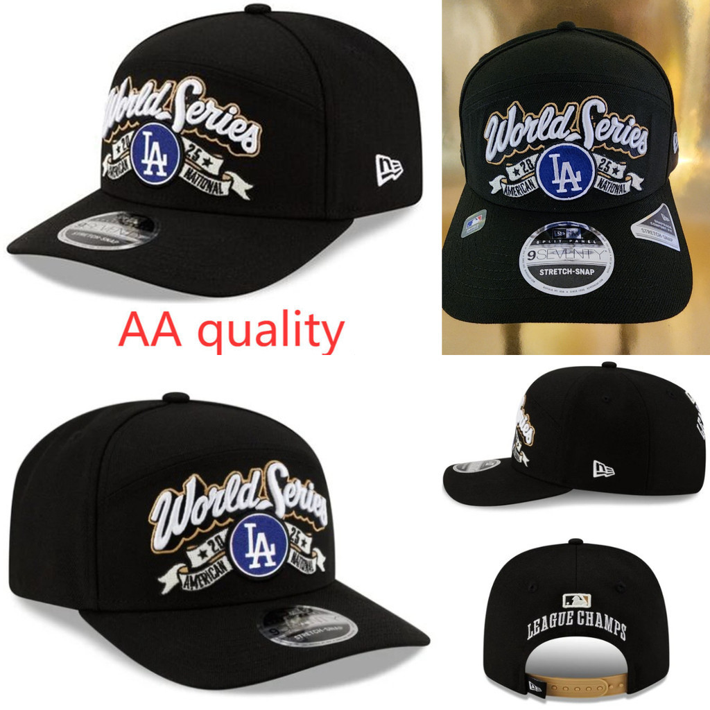 Mũ bóng chày Los Angeles Dodgers 9SEVENTY màu đenadjustable, phù hợp cho hoạt động ngoài trời