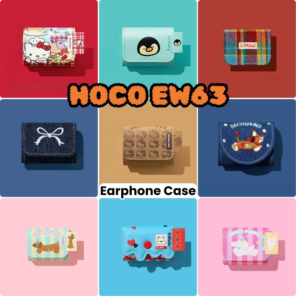 [Ốp Lưng Nhà] Dành Cho Vỏ HOCO EW63 Hoạt Hình Dễ Thương Dệt Thủ Công Vỏ Tai Nghe Vỏ
