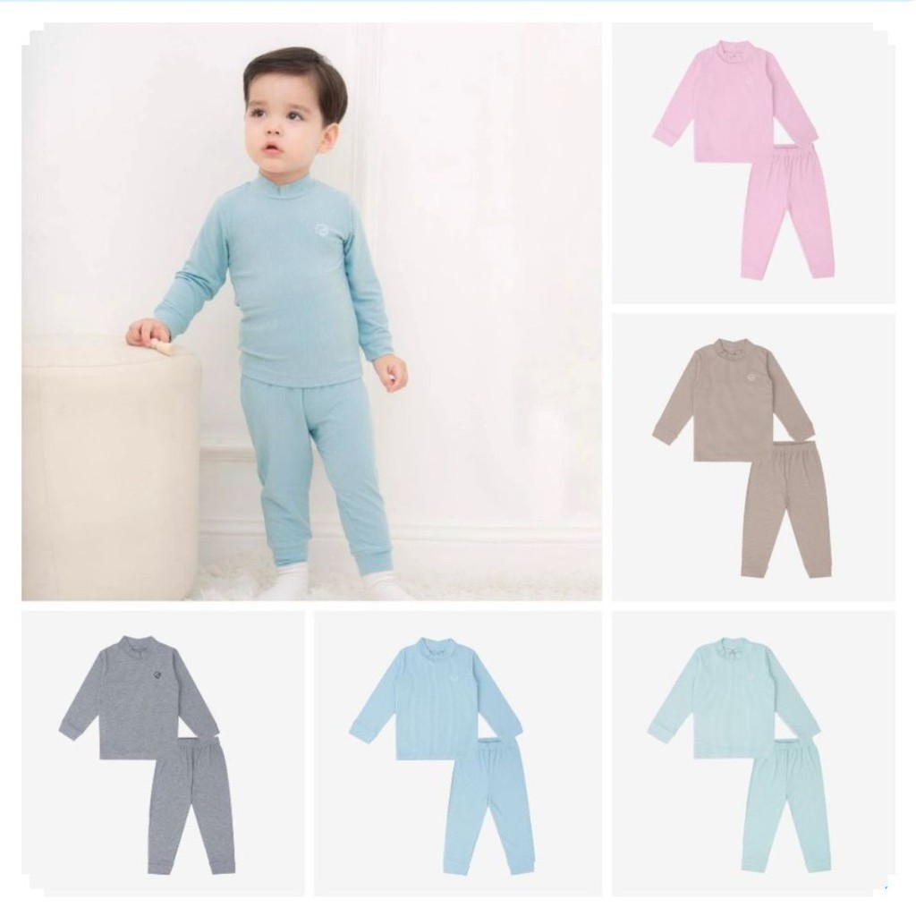 Bubaby | (1Y-4Y) Bộ dài tay cao cổ Molist BMD110903 BMD110904 - Bubay bé trai - bé gái - Bộ thu đông