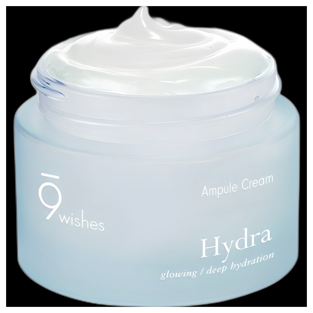 [9wishes] 9Wishes Hydra Ampoule Cream, 50 ml, 1 cái / Kem Ampoule Hàn Quốc / Dewy Finish / Chính hãn