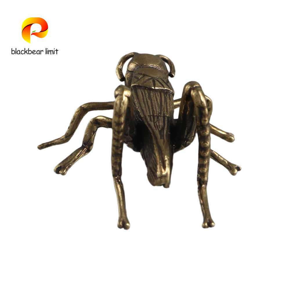 BLACKBEAR LIMIT Đồng Cricket, Tượng cricket bằng đồng thau nhỏ rắn, Đồ trang trí thủ công Cricket Bộ