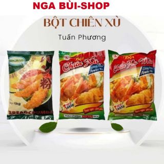 ( GIÁ SỈ ) Bột chiên xù màu , màu vàng , màu trắng Tuấn Phương 1KG , bột chiên xù,chiên giòn.