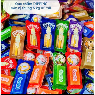 Bánh que chấm Dipping dâu, socola, kem sữa