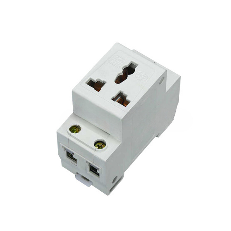 (Freeship) Ổ cắm 3 chấu cài thanh DIN Rail tủ điện, AC30-124 - Hãng CHINT