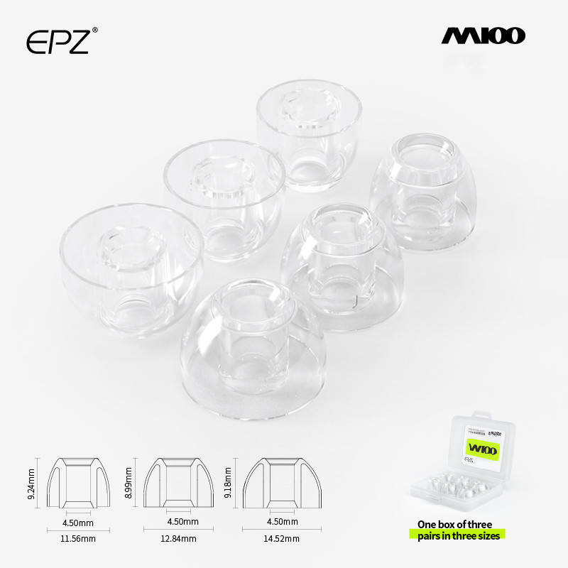 Đầu tai EPZ M100 S / M / L HiFi audio Liquid Silicone Universal Silicone Eartips cho tai nghe nhét t