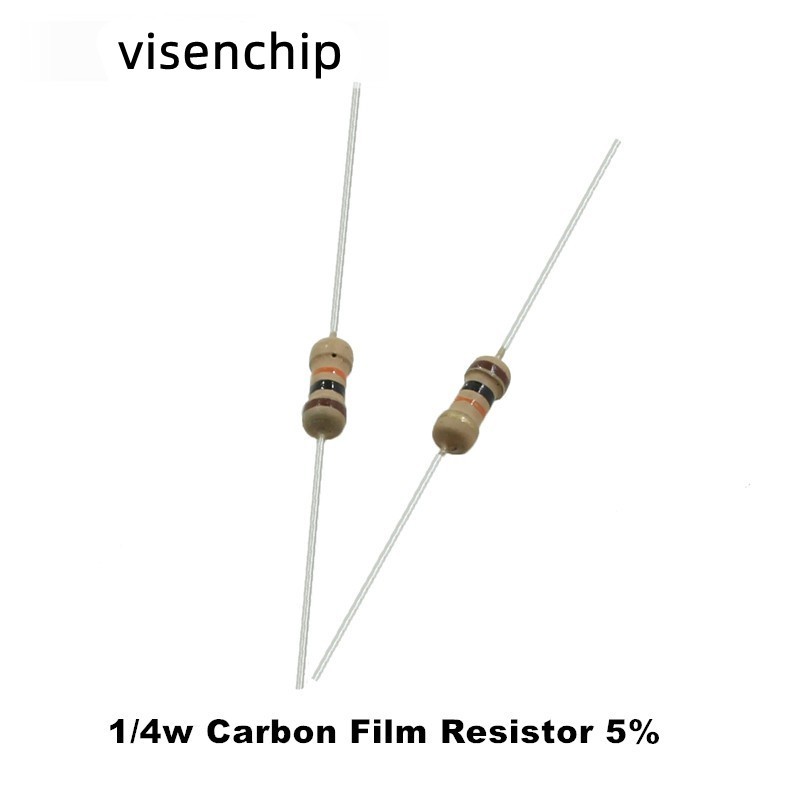 100 Chiếc 1 / 4w Phim Carbon Điện Trở 5% 0,25W 100KR 110KR 120KR 130KR 150KR 160K 180K ohm