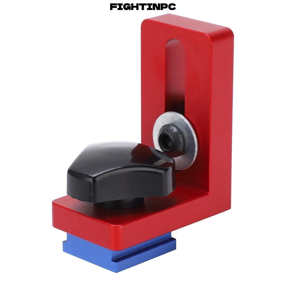 FIGHTINPC 2 CÁI ​Miter Track Stop, 30 Loại Giá đỡ trượt T-Track màu đỏ, Hợp kim nhôm chính xác cho 3