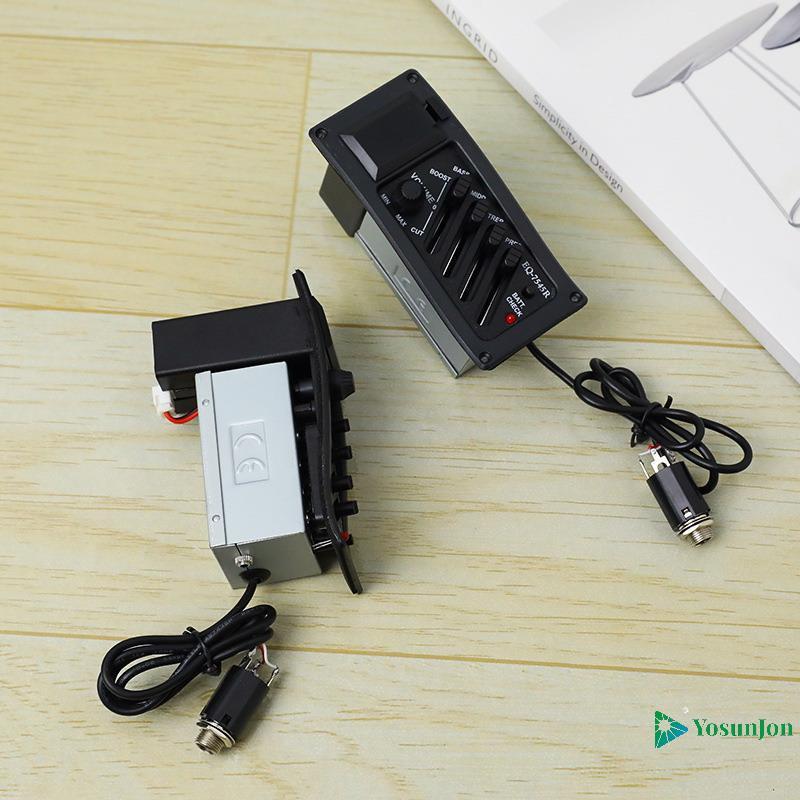 YosunJon] Guitar Piup Acoustic Guitar EQ Piezo Piup Acoustic Guitar Piup Preamp Amplifier Bộ chỉnh â