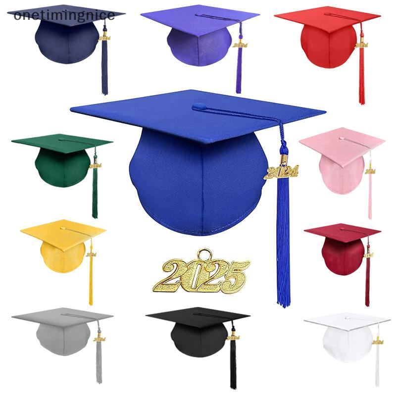 Onetimingnice 2025 Mũ Học Thuật Mũ Học Viện Mũ Lưu Niệm Cosplay Đồ Dùng Trang Trí Quyến Rũ DIY Viền 