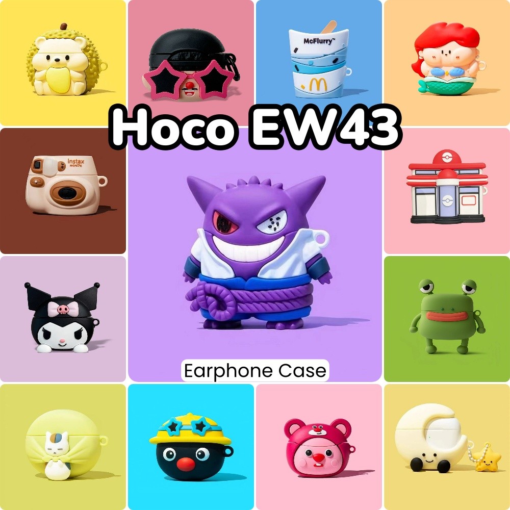 Hàng có sẵnDành Cho Hoco EW43 Vỏ Silicon Mềm Niche Họa Tiết Hoạt Hình Vỏ Tai Nghe NO.7