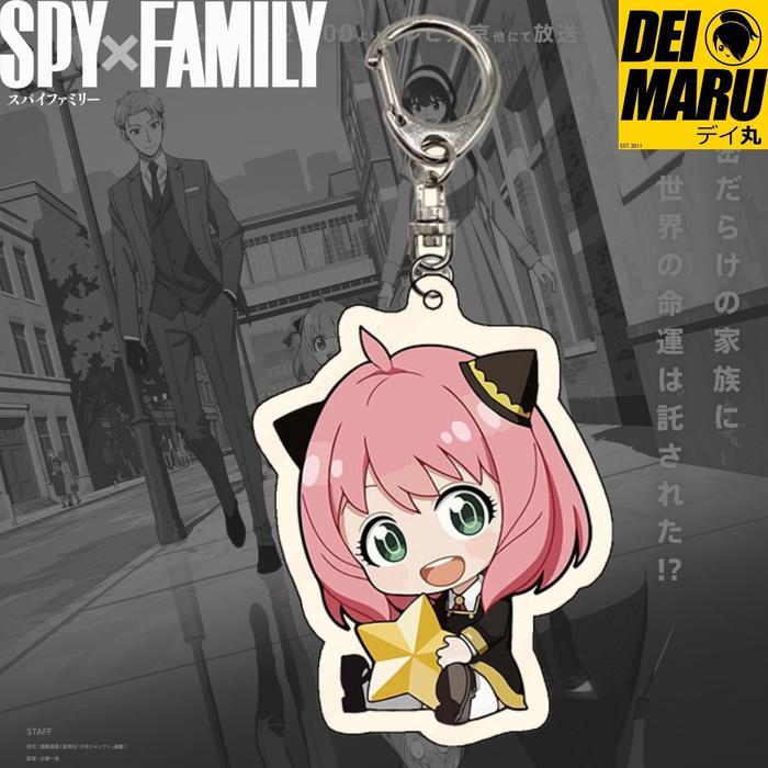 Gantungan Kunci Keychain Anime Spy x Family Anya Loid Yor Akrilik - Anya 1