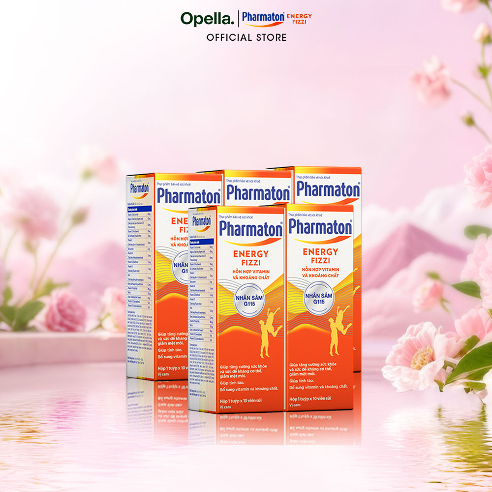 Bộ 5 Thực phẩm bảo vệ sức khỏe Pharmaton Energy Fizzi