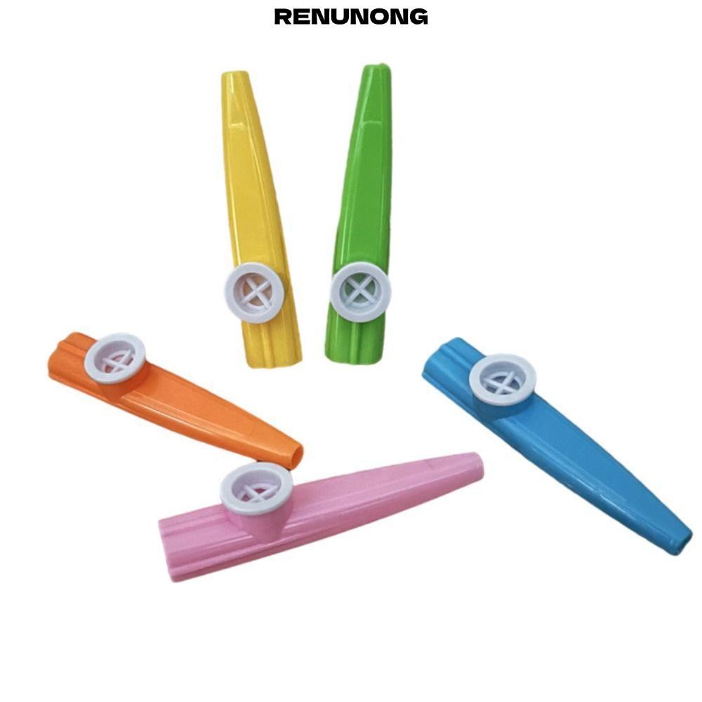 RENUNONG Kazoo, Nhựa 1 / 5 / 10 Sáo Kazoo, Chất Lượng Cao Ngộ nghĩnh Tiếng Anh Còi Nhạc Cụ Trẻ Em