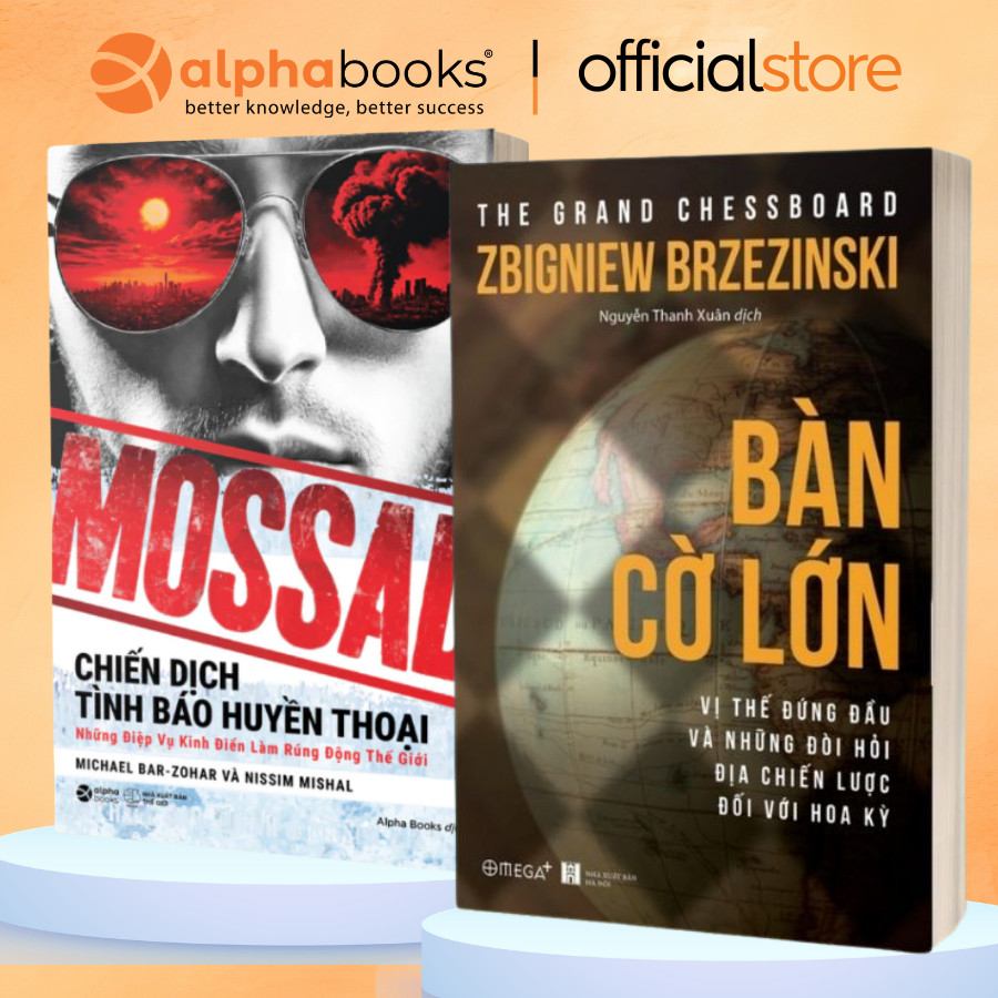 Sách lẻ/combo: Mossad (Alpha books) + Bàn Cờ Lớn (Omega Plus)