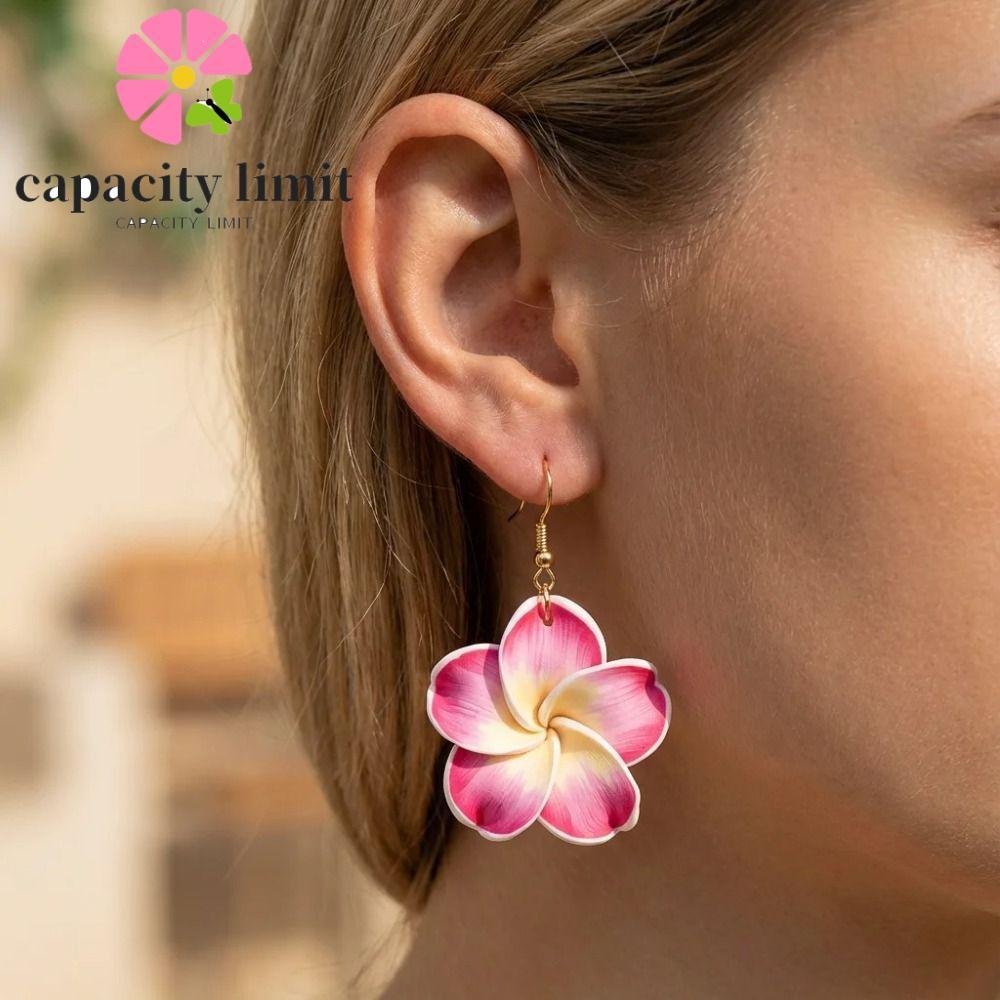 Bông tai boho hoa dangle polymer đất sét, style Hàn Quốc, phù hợp mùa hè
