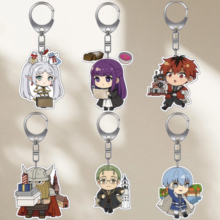Q Version Cute Style Acrylic Keychain for Frieren Beyond Journey's End Frieren Heiter Eisen Fern Ani