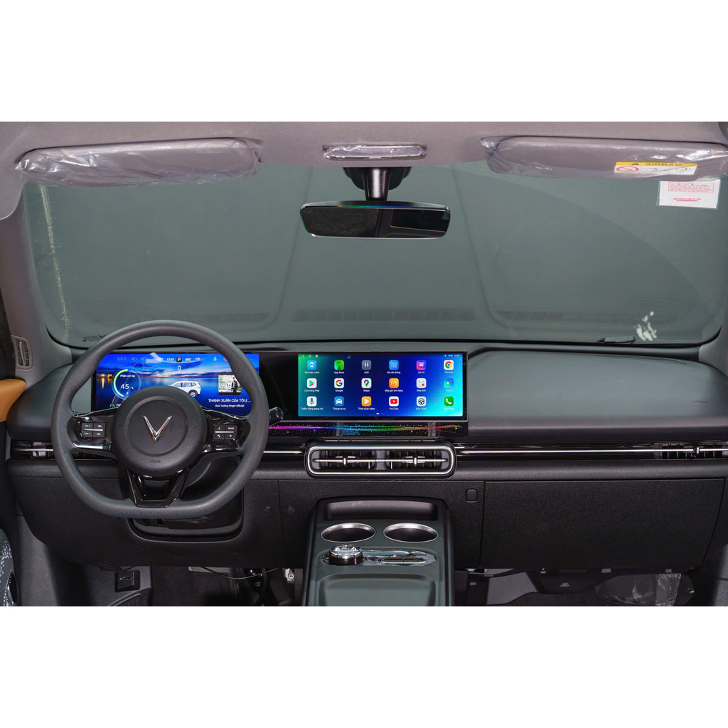Màn hình dài liền khối Vinfast Limo Green - Màn hình odo & android Limo Green