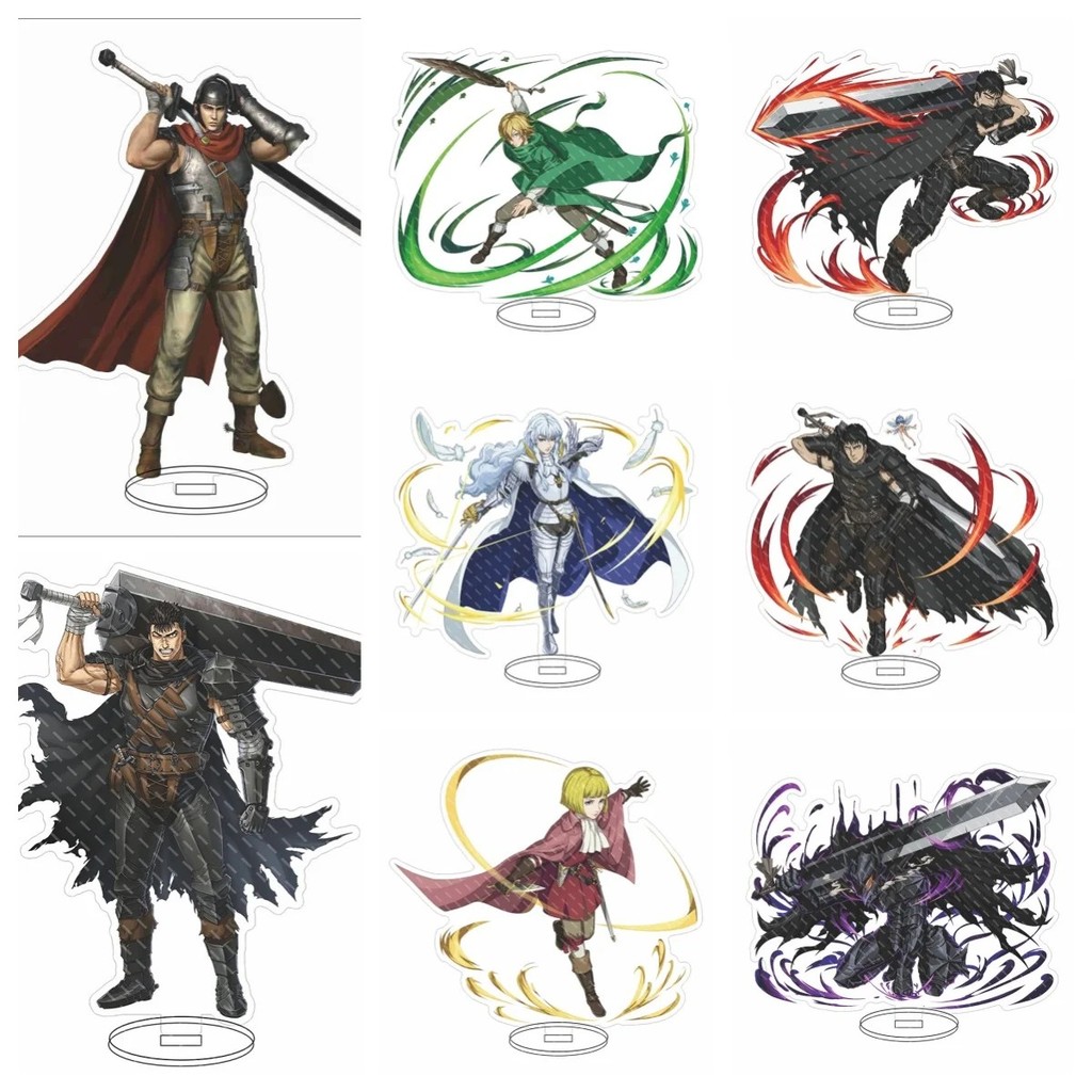 Mô hình Standee Berserk nhân vật Guts Griffith mica trang trí bàn học decor phòng quà tặng anime man