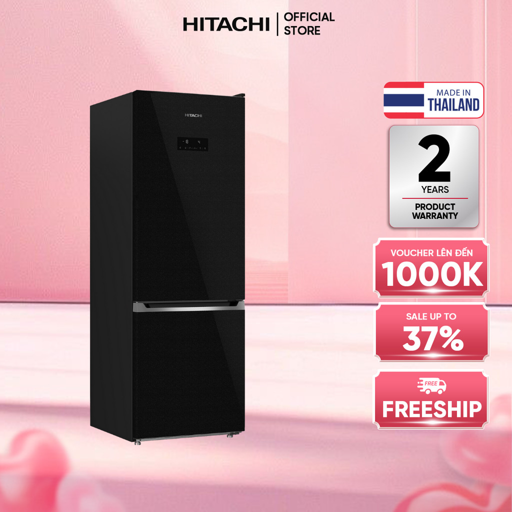 [MIỄN PHÍ GIAO HN HCM]Tủ Lạnh Hitachi HRBN6340DUVN 323L,2 Cánh Ngăn Đông Dưới, Inverter x Làm lạnh k